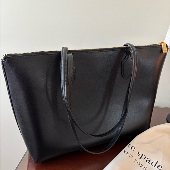 Kate Spade Black Zip-Top Tote - Picture 3 of 11